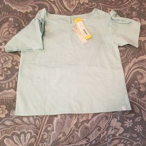 Sovereign Code Mint Bow Shirt 8 NWT
